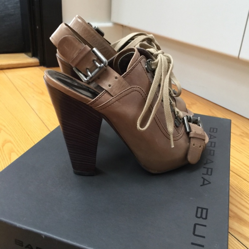 Barbara Bui Open Toe platform high heels sz 6US